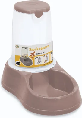 Bļoda BREAK Reserve Food 1.5l (roza-brūns) barība