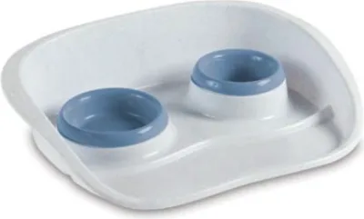 Stefanplast SET DINNER neslīdoša paplāte ar bļodām (nordik.zils/balts)