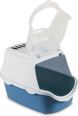 Stefanplast Kaķu tualete CATHY Easy Clean (balts/nord.zils)