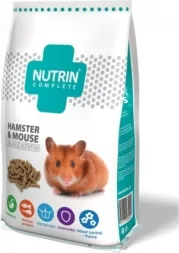 NUTRIN Complete - Hamster & mouse 400gr - PILNVĒRTĪGA EKSTRUDĒTA BARĪBA KĀMJIEM UN PELĒM