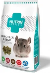 NUTRIN Complete - Chinchilla & Degu 400gr - PILNVĒRTĪGA EKSTRUDĒTA BARĪBA ŠINŠILĀM UN DEGU