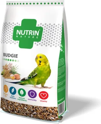 NUTRIN Nature - Budgie 1000gr - Kompleksā barība pundurpapagaiļiem