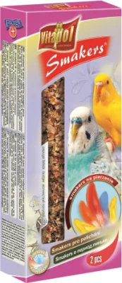 STANDARD Smakers moulting for budgie 2pcs 90g - Vitapol nūjiņas spalvu mešanas periodā viļņainajiem papagaiļiem.