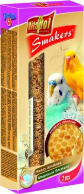 STANDARD Smakers honey for budgie 2pcs 90g - Vitapol nūjiņas ar medu viļņainajiem papagaiļiem.