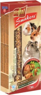 STANDARD Smakers nut for rodents and rabbit 2pcs 90g - Vitapol nūjiņas ar riekstiem grauzējiem
