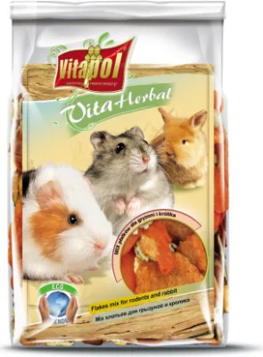Vitapol VITA HERBAL papildbarība pārslu maisījums grauzējiem un trušiem 150g