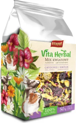 VITA HERBAL grauzējiem un trušiem, ziedu maisījums 50g