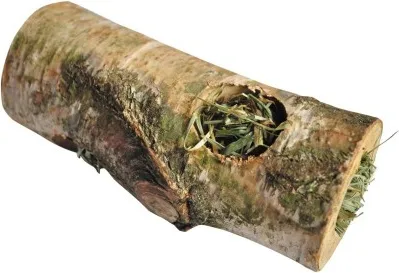 COMPLEMENTARY WOODEN TUNNEL Koka tunelis ar sienu grauzējiem - size M 1pc