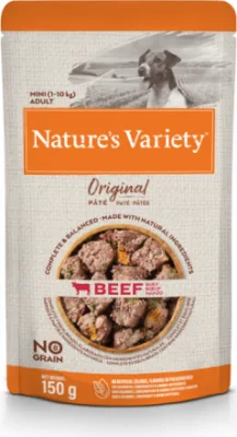 NV Dog Original Mini Beef 0.150 kg - Konservi ar liellopu pieaugušiem suņiem (8gb)