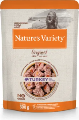 Nature's Variety Dog Original Medium Turkey 300g - Konservi ar tītaru pieaugušiem suņiem
