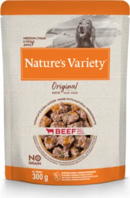 Nature's Variety Dog Original Medium Beef 300g - Konservi ar liellopu pieaugušiem suņiem