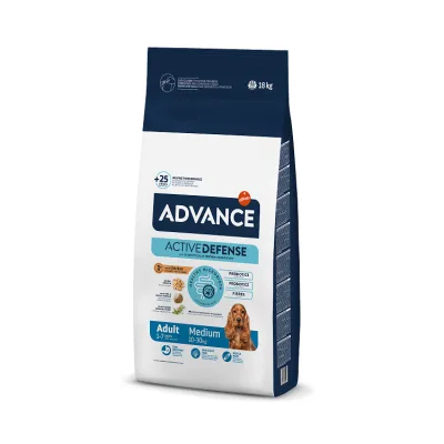 ADVANCE DOG MEDIUM ADULT 18,0KG - VIDĒJO ŠĶIRŅU SUŅIEM (VISTA UN RĪSI)