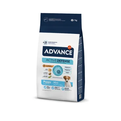 Advance dog mini puppy protect 7kg - pilnvērtiga sausa barība mazo šķirņu kucēniem un laktejošām kucēm