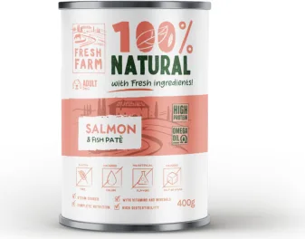 Prefera PF Fresh Farm Dog Smooth pate salmon & fish 400 gr