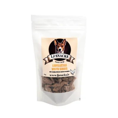 Liofilizētas vistu sirdis 80 g