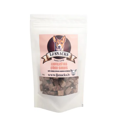 Liofilizētas cūku sirdis 50 g