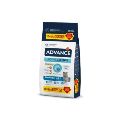 Advance Cat Adult Sterilized Turkey pilnvērtīga sausā barība pieaugušiem sterilizētiem kaķiem (tītars) 10kg+2kg