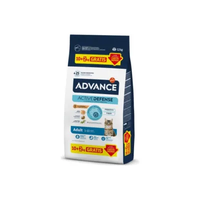 Advance Cat Adult Chicken pilnvērtīga sausā barība pieaugušiem kaķiem (vista) 10kg+2kg