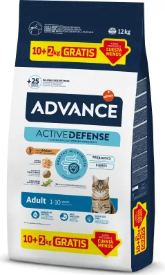 Advance Cat Adult Chicken pilnvērtīga sausā barība pieaugušiem kaķiem (vista) 10kg+2kg