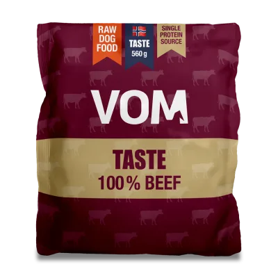 VOM Taste Beef Meatballs svaigā papildbarība suņiem (liellops) 560g