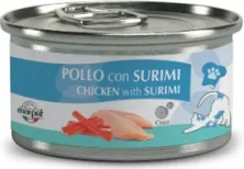 Marpet Chef 80gr Cat Chicken with Surimi - konservi ar vistas gaļu un surimi