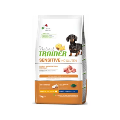 Natural Trainer Dog Sensitive no Gluten Adult Mini Pork bezglutēna barība pieaugušiem mazo šķirņu suņiem (cūka) 2 kg