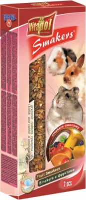 STANDARD Smakers fruit for rodents and rabbit 2pcs 90g - Vitapol nūjiņas grauzējiem ar augļiem.