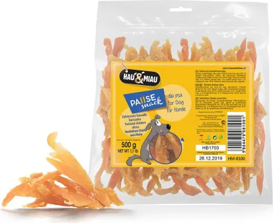 HAU&MIAU twisted chicken slices 500g - Vistas fileja