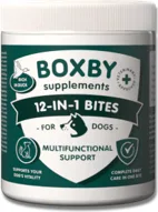 BOXBY 12-IN-1 BITES 240g - daudzfunkcionāls multivitamīnu papildbarības gardums suņiem no 4 mēn.vecuma.