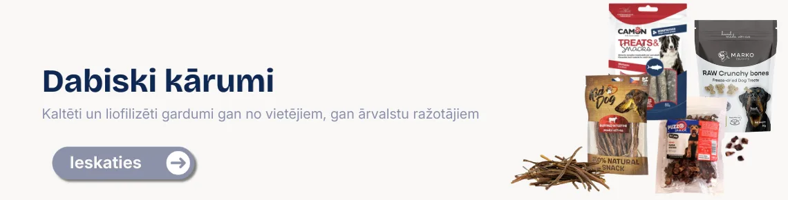 Dabiski gardumi suņiem