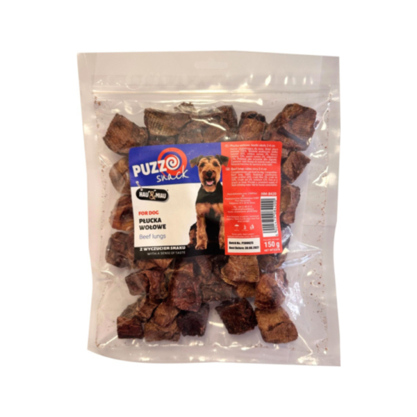 Kaltētu liellopa plaušu iepakojums